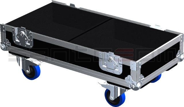 Santosom Monitor Flight Case, 2x EV Audio ZLX-12P