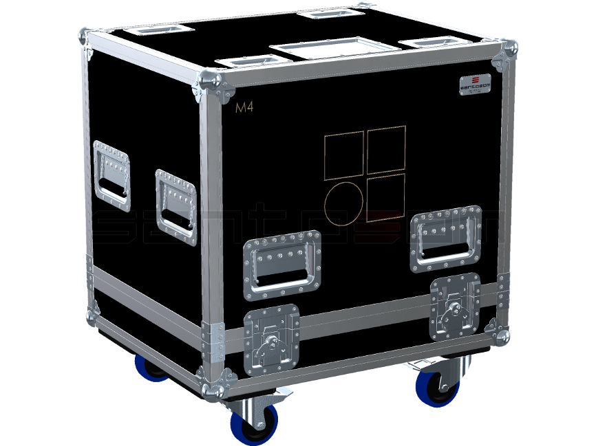 Santosom Monitor Flight case PRO, 2x D&B M4