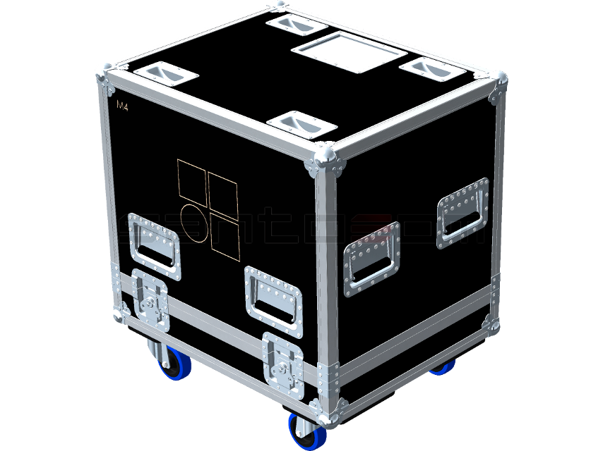 Santosom Monitor Flight case PRO, 2x D&B M4