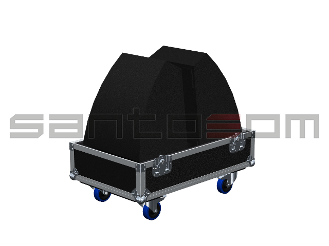 Santosom Monitor Flight case 2x Monitor EAW MW12