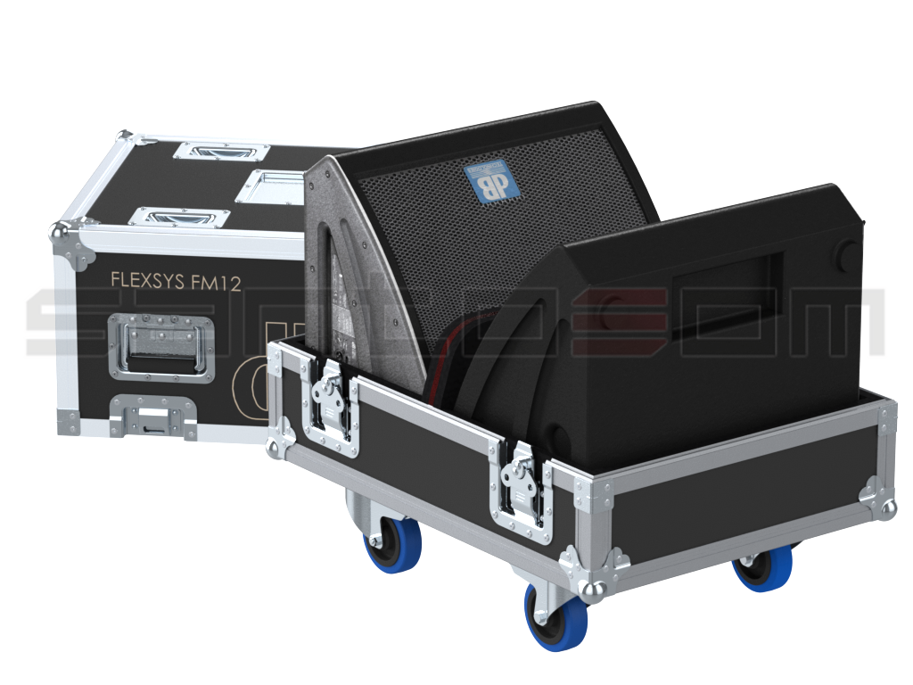 Santosom Monitor Flight Case Pro, 2x DB Technologies Flexsys FM12