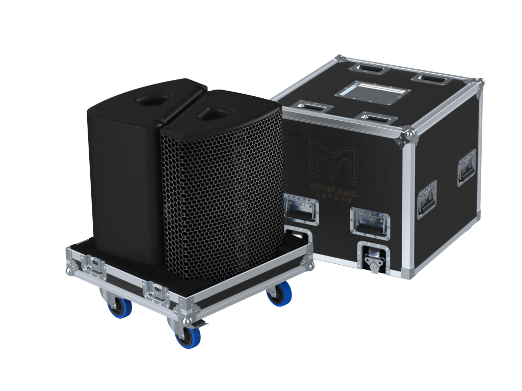 Santosom Flight case PRO, 2x Martin Audio XE300