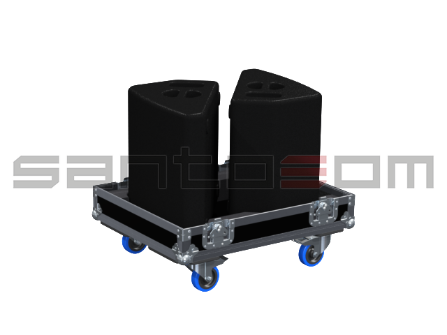 Santosom Monitor Flight Case 2x Turbosound TMW 112