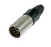 Neutrik XLR 5 pole male cable connector, Nickel housing NC5MXX