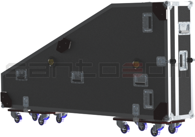 Santosom Orchestra Flight Case, Cravo Italiano W1850xD800xH230mm