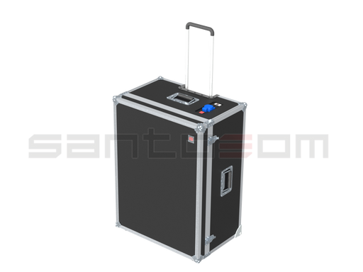 Santosom Flight case, 12x tablets/PC (385x255x32) w/connections