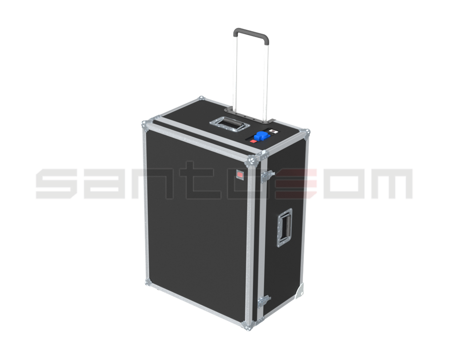 Santosom Flight case, 12x tablets/PC (385x255x32) w/connections