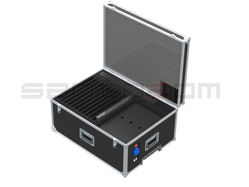 Santosom Flight case, 12x tablets/PC (385x255x32) w/connections