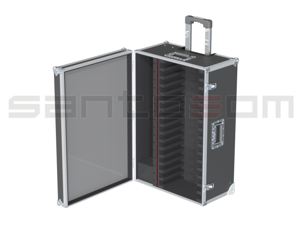 Santosom Flight case 16x Tablet 220x300x30 + PC w/Power