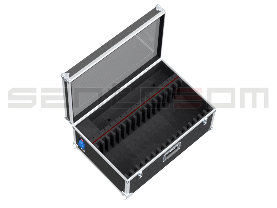 Santosom Flight case 16x Tablet 220x300x30 + PC w/Power