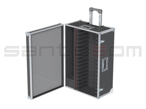 Santosom Flight case 16x Tablet 220x300x30 + PC w/Power