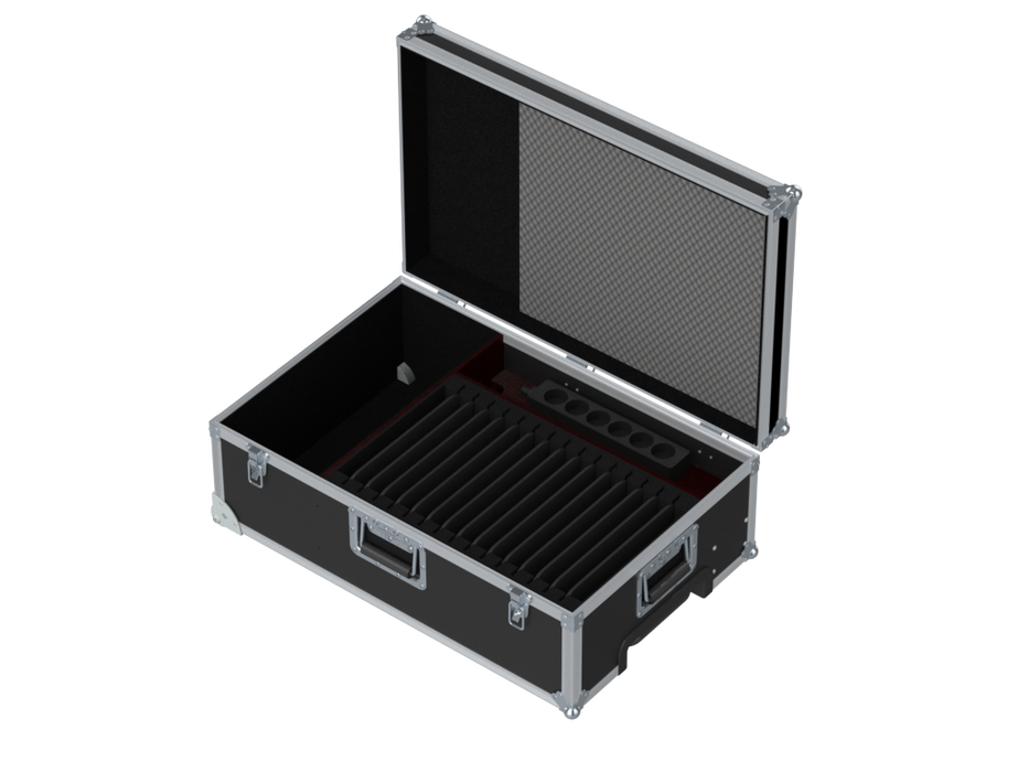Santosom Flight case, 16x Tablets/PC (265x185x24) w/power
