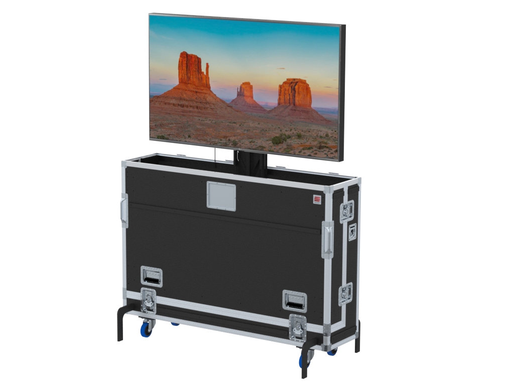 SANTOSOM Display Flight case PRO, 1x Plasma Lift 65" (157x14x98cm UID)