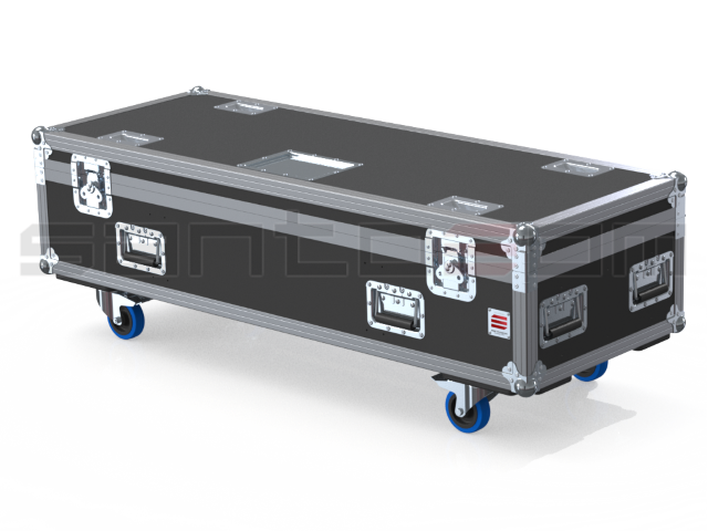 Santosom Projector Flight Case PRO, 6x Showtec Sunstrip Tricorno
