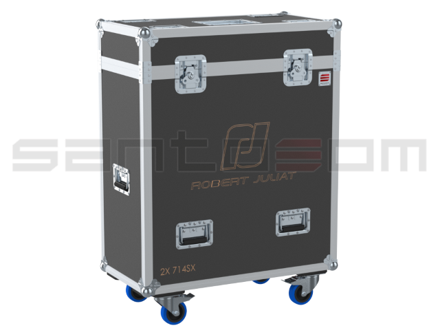 Santosom Projector Flight case PRO, 2x Robert Juliat 714SX