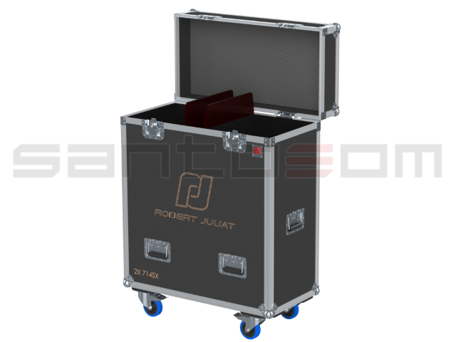 Santosom Projector Flight case PRO, 2x Robert Juliat 714SX