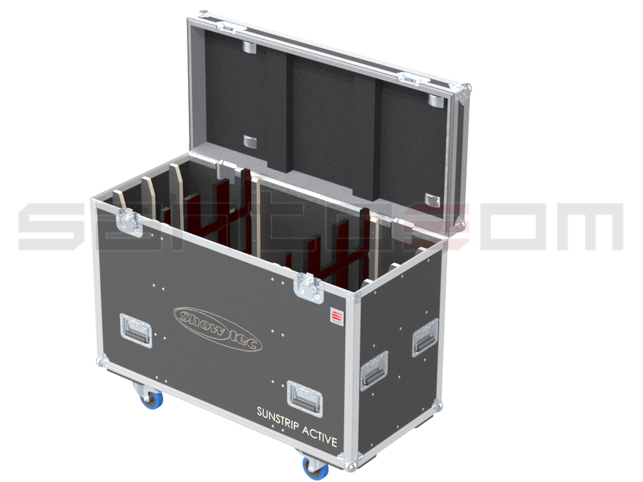 Santosom Projector Flight case PRO, 12x Showtec Sunstrip Active