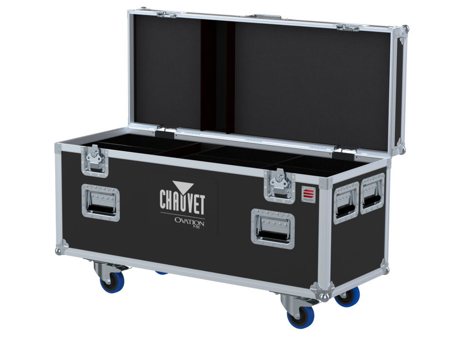 Santosom Flight case PRO-3, 6x Chauvet Ovation P56