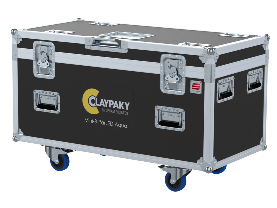 Santosom Flight case PRO-2, 8x Clay Paky Mini-B ParLED Aqua