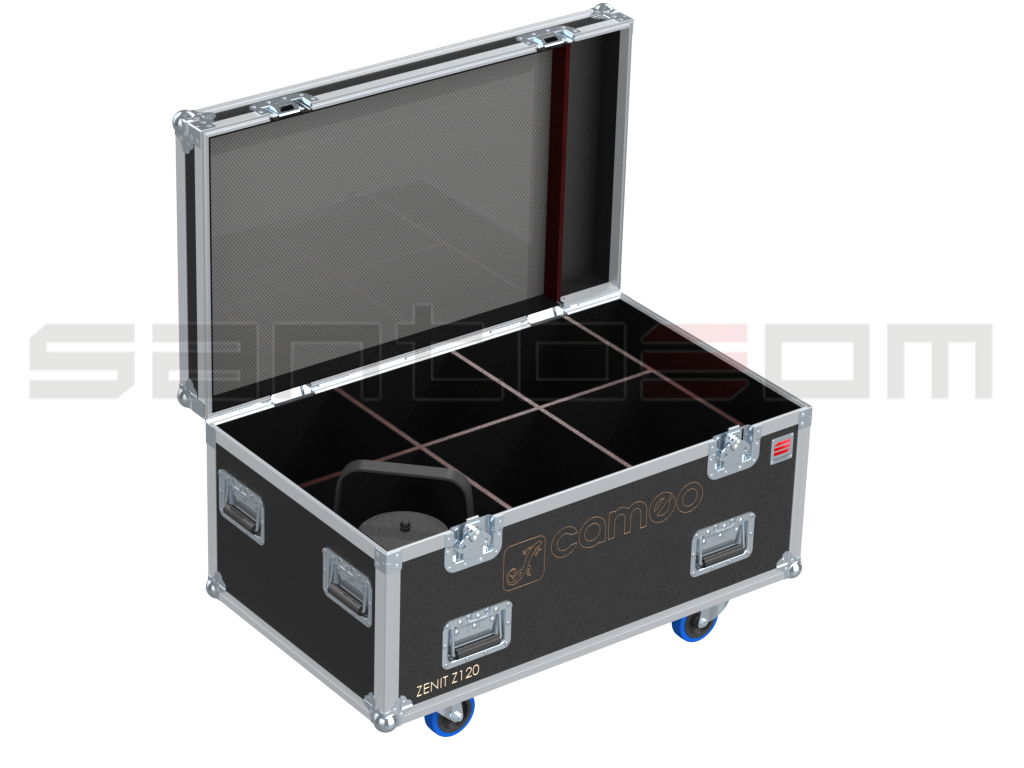 Santosom Flight case PRO-A, 6x Cameo Zenit Z120/Z180