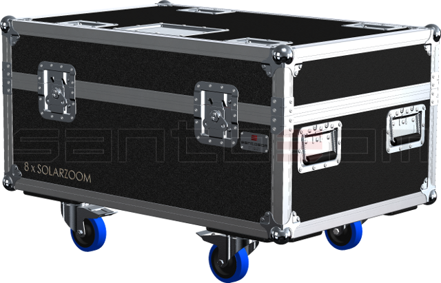 Santosom Projector Flight Case PRO, 8x Leding SolarZoom RGBW