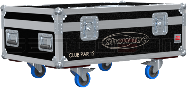 Santosom Projector Flight Case PRO, 12x Showtec Club Par 12/6 RGBWAUV