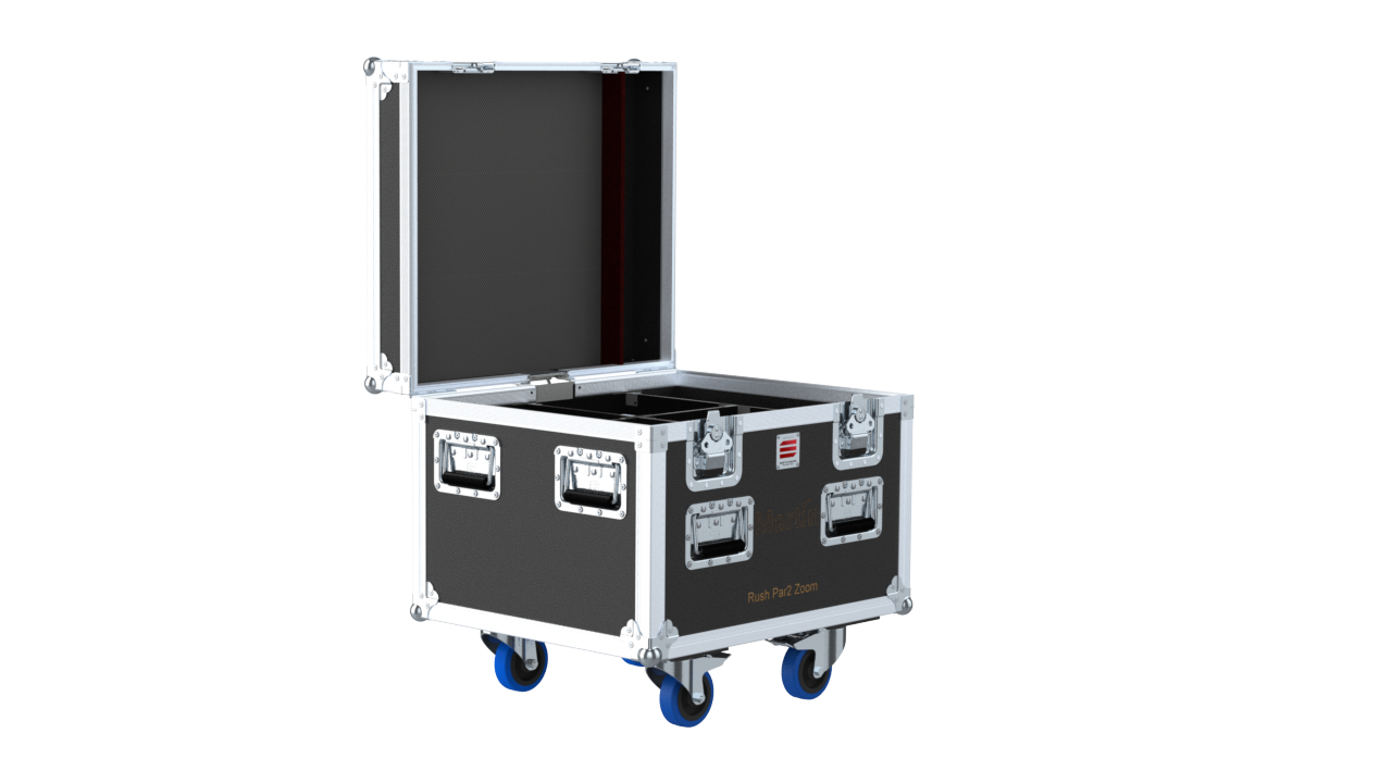 Santosom Projector Flight case PRO, 4x Martin Rush Par2 Zoom