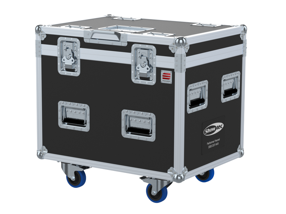 Santosom Projector Flight case, 4x Showtec Performer Fresnel 2000 DDT MKII