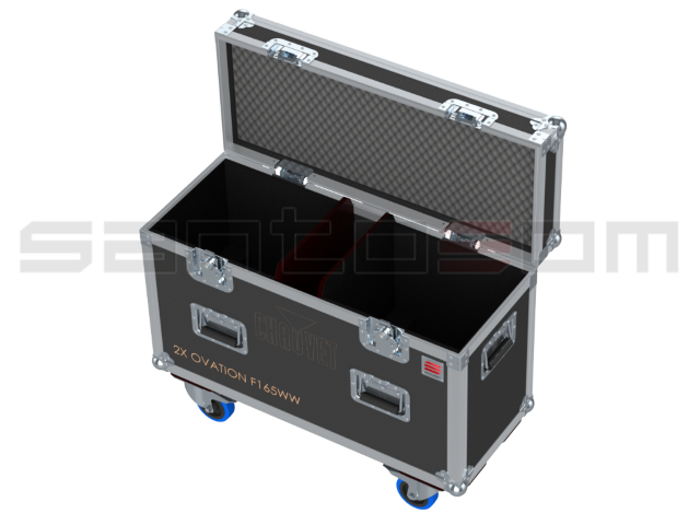 Santosom Projector Flight case PRO, 2x Chauvet Ovation F165WW