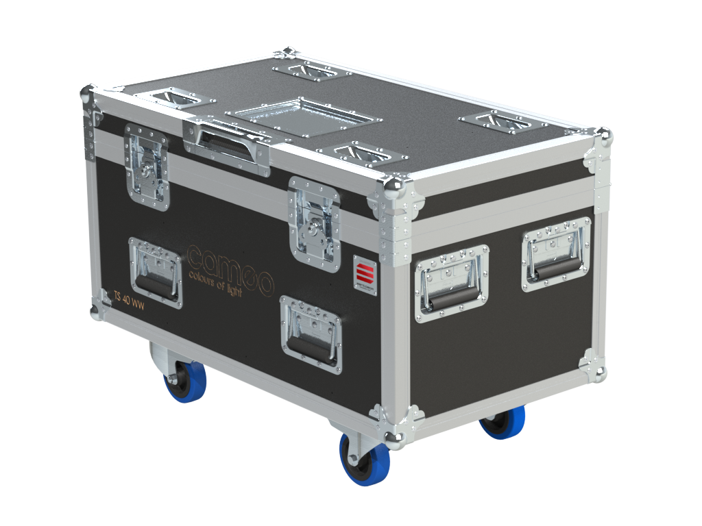 Santosom Projector Flight Case, 6x Cameo TS40WW+ Access., foldable clam
