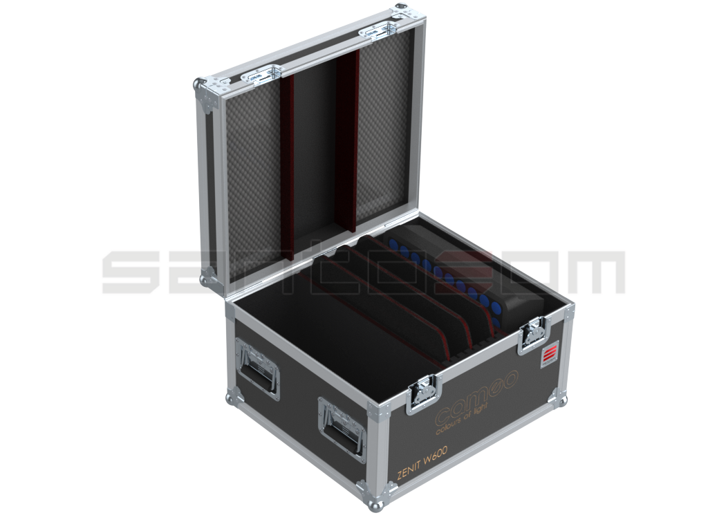 Santosom Projector Flight case, 2x Cameo Zenit W600