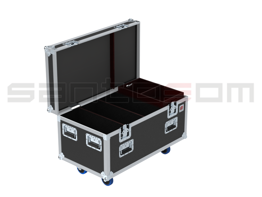 Santosom Projector Flight Case PRO, 3x Studio Due T-Bright Plus