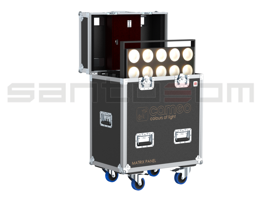 Santosom Projector Flight case PRO, 4x CAMEO MATRIX PANEL 3 WW