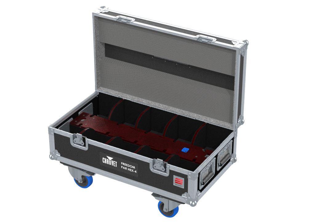 Santosom Projector Flight case PRO, 10x Chauvet Freedom Par Hex-4 / Quad-4