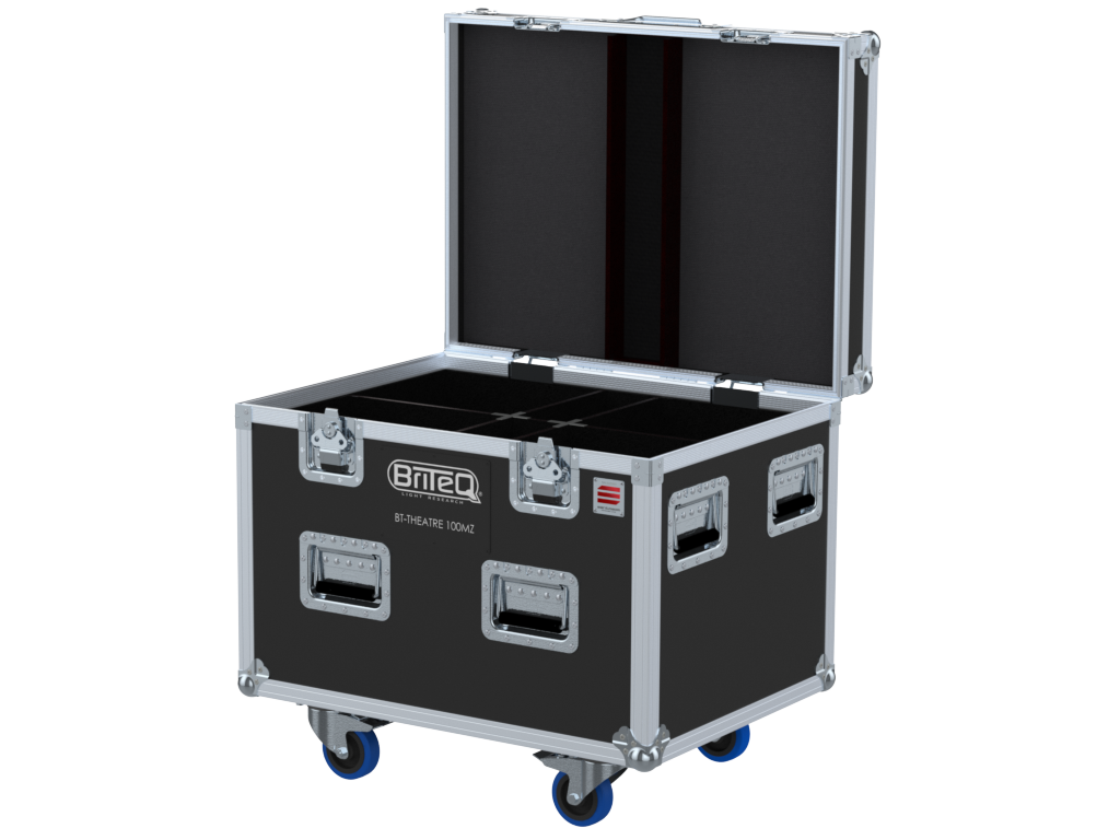 SANTOSOM Projector FC PRO, 4x Briteq BT-THEATRE 100MZ/200TW (Clamps on)