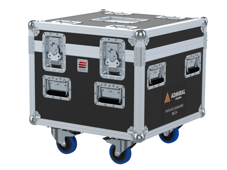 Santosom Projector Flight case PRO, 2x Admiral Staging Vintage Luminaire 38cm