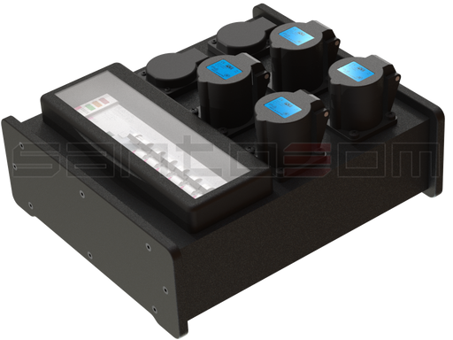 Santosom SUB-BOX, CEE 3/16 - CEE 3/16, 2x Schuko