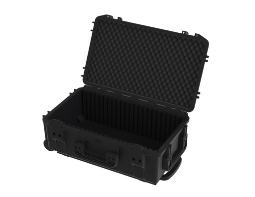 PLASTIC CASES WATERPROOF CASE Plastic Case 520x290x200mm with Trolley and grooved foam
