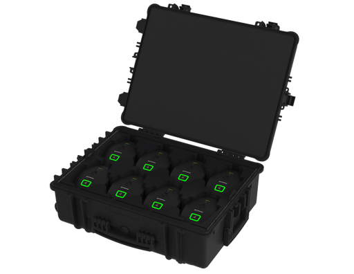 PLASTIC CASES MICROPHONE Plastic Case 8x Shure MX418 + 8 bases Sennheiser EW-DX TS