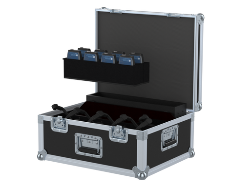 SANTOSOM Flight case PRO, 8x Intercom Station + Beltpacks + Headsets