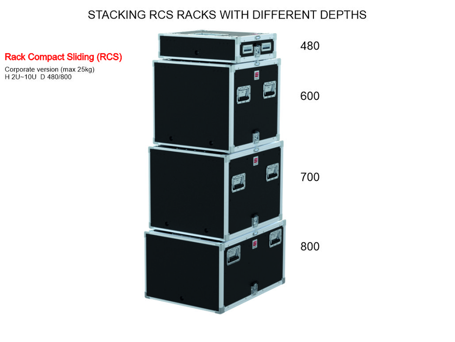 Santosom Rack Compact Sliding, 2U 510-ARR
