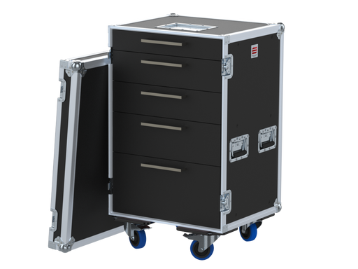 Santosom Road case RDC 1, 18U 5 Drawers: 2, 3, 3, 4, 6U