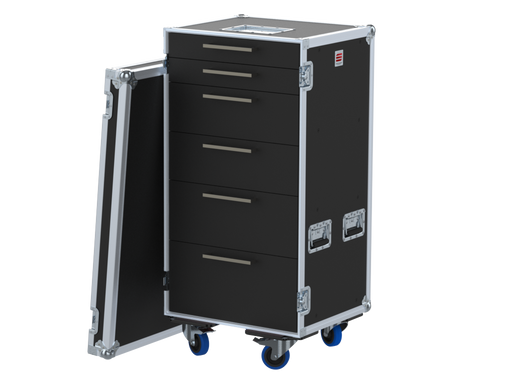 Santosom Road case RDC 1, 23U 6 drawers: 2, 2, 4, 4, 5, 6U