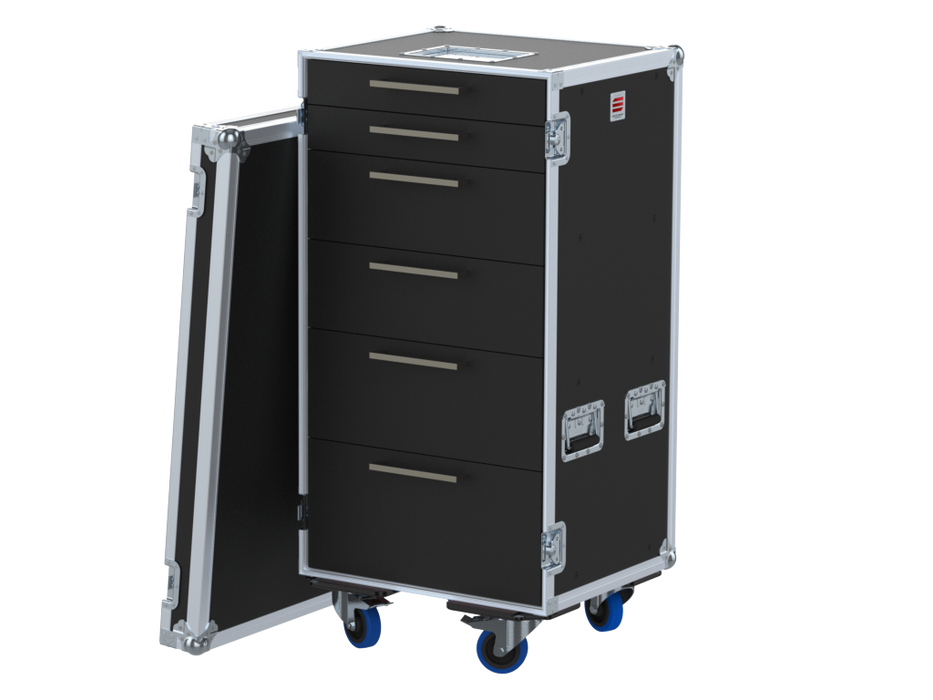 Santosom Road case RDC 1, 23U 6 drawers: 2, 2, 4, 4, 5, 6U