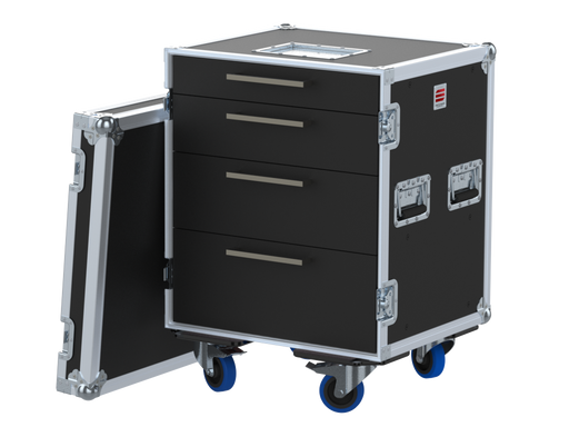 Santosom Road case RDC 1, 14U 4 Drawers: 2, 3, 4, 5U