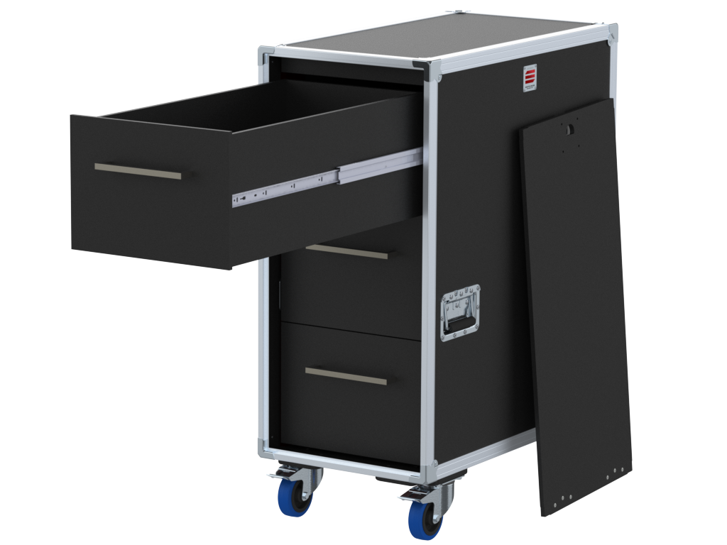 Santosom Roadcase RDC1X, 3 drawers: 6, 6, 6U