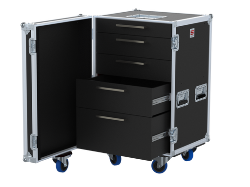 Santosom Road case RDC 2, 18U 5 Drawers: 2, 3, 3, 4, 6U