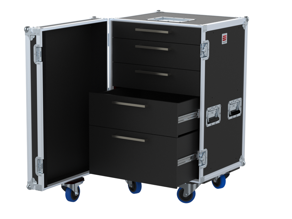 Santosom Road case RDC 2, 18U 5 Drawers: 2, 3, 3, 4, 6U