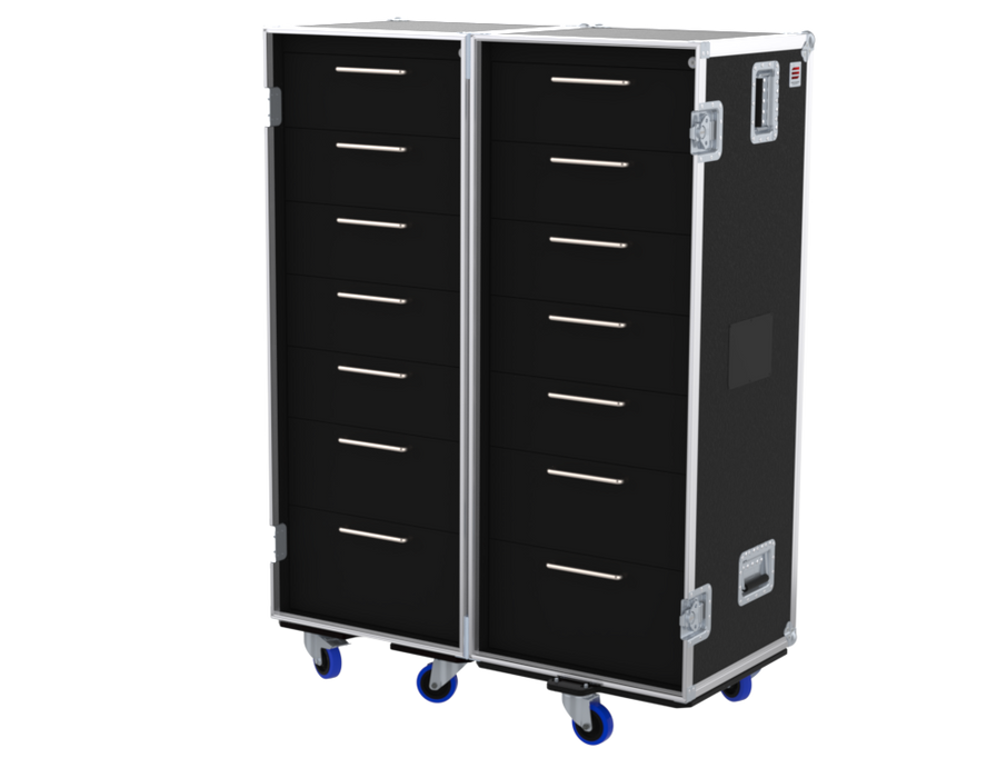 SANTOSOM Road case RDC 2 serie 160, 5 Drawers: 6 , 5, 4, 4, 4, 4, 4