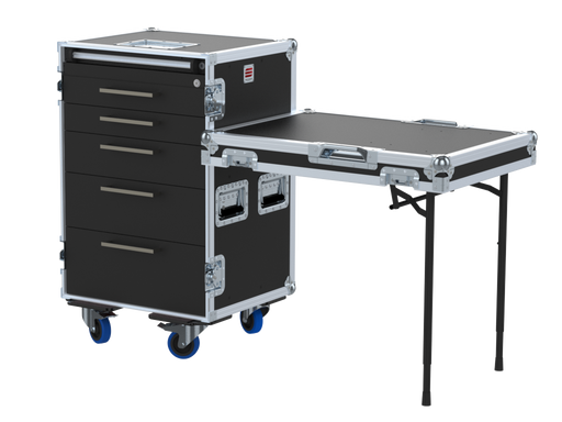 Santosom Road case Serie 100, 16U 5 drawers: 2, 2, 3, 4, 5U